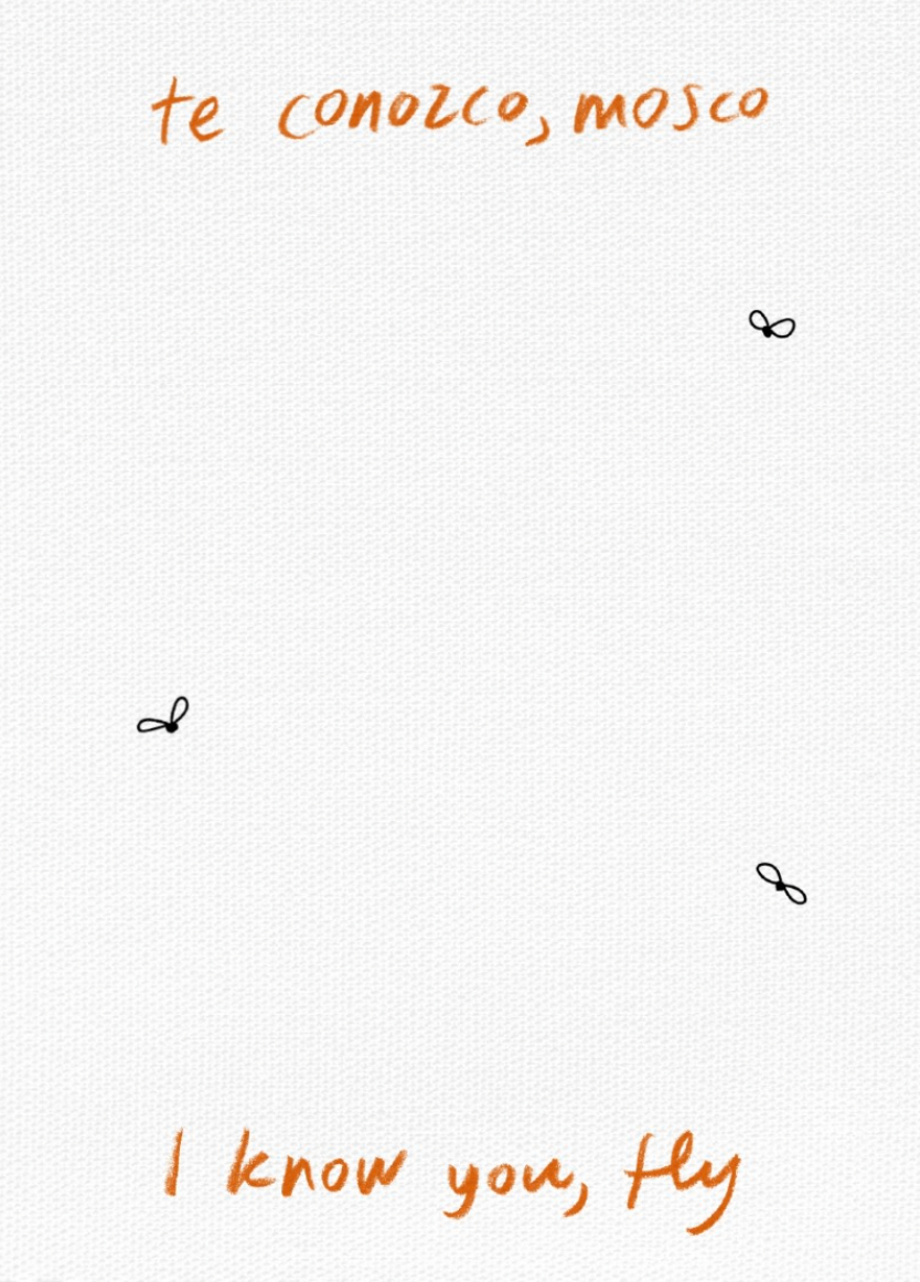 te conozco, mosco - I know you fly - Julia Madrazo