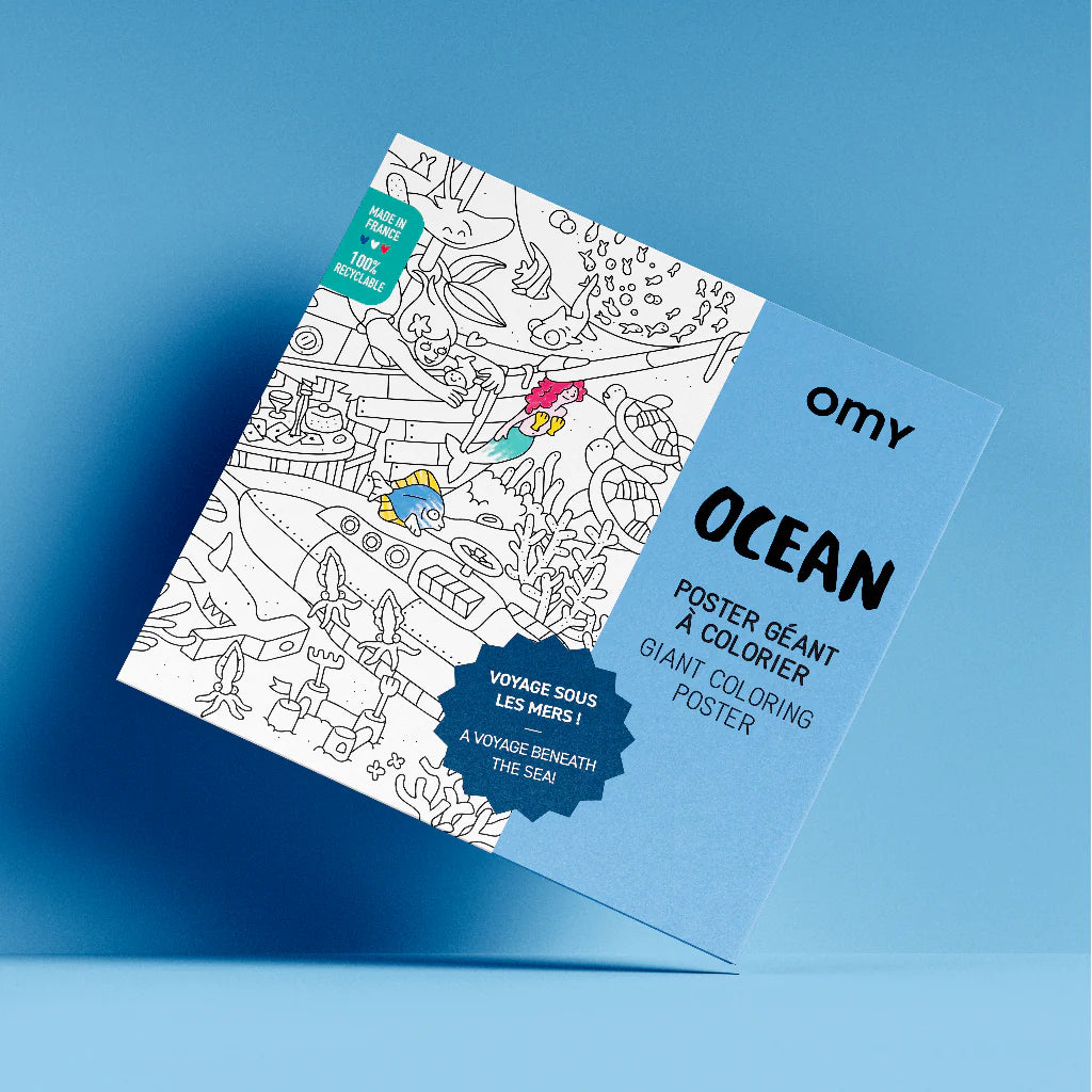 Ocean Póster Gigante para Colorear by Omy