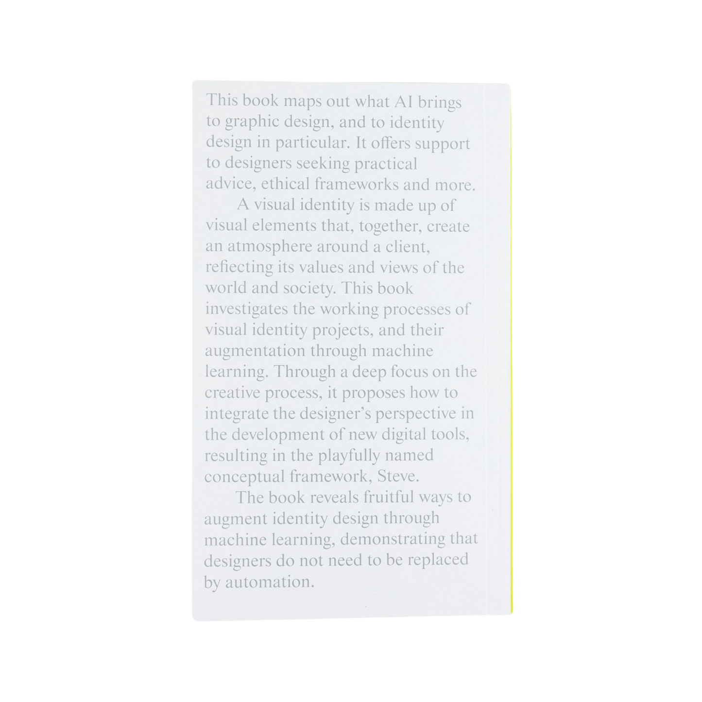 Steve, a Framework for AI and Identity Design— Melani de Luca