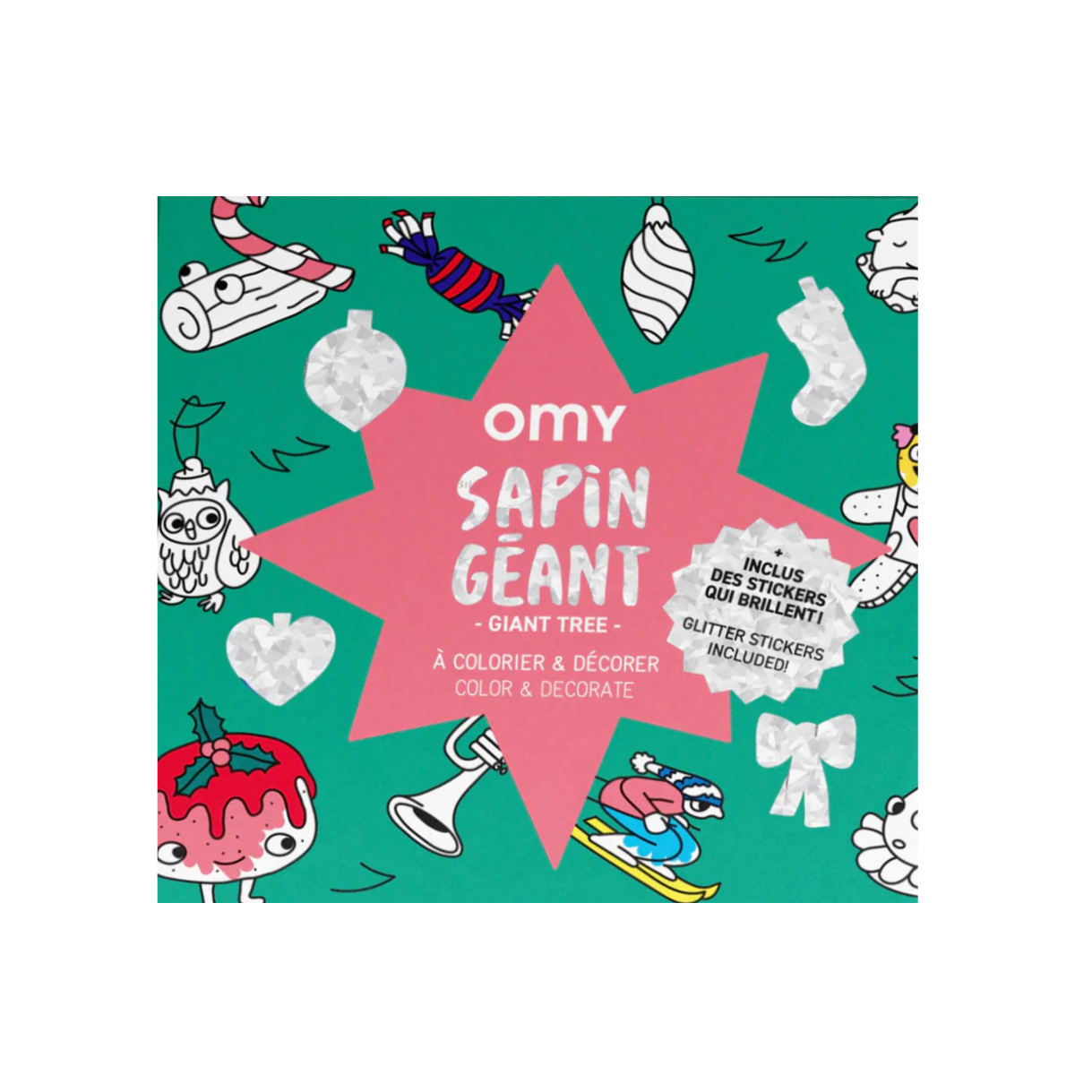 Christmas Tree: Póster Gigante con Stickers