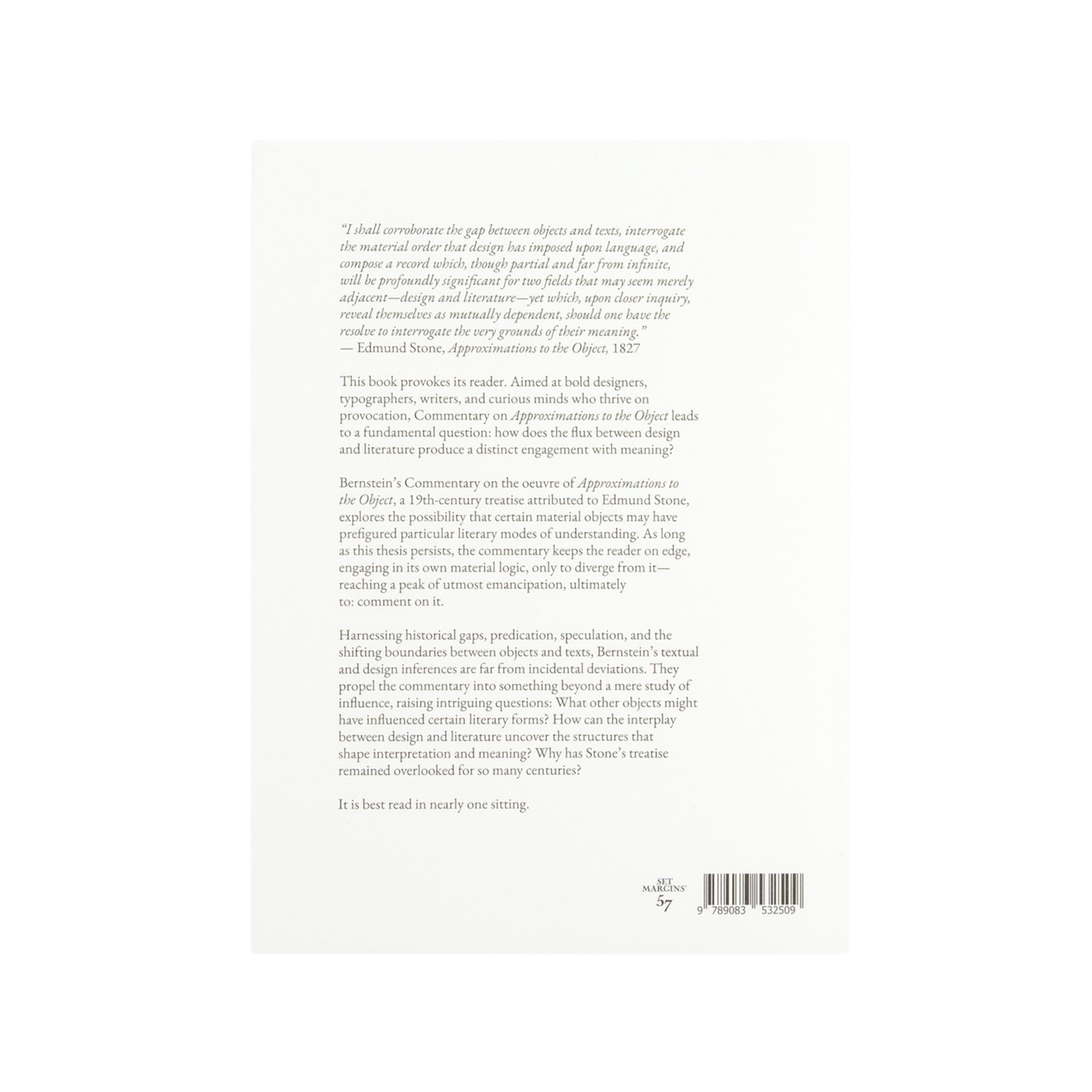 Commentary on Approximations to the Object— Pedro Bernstein