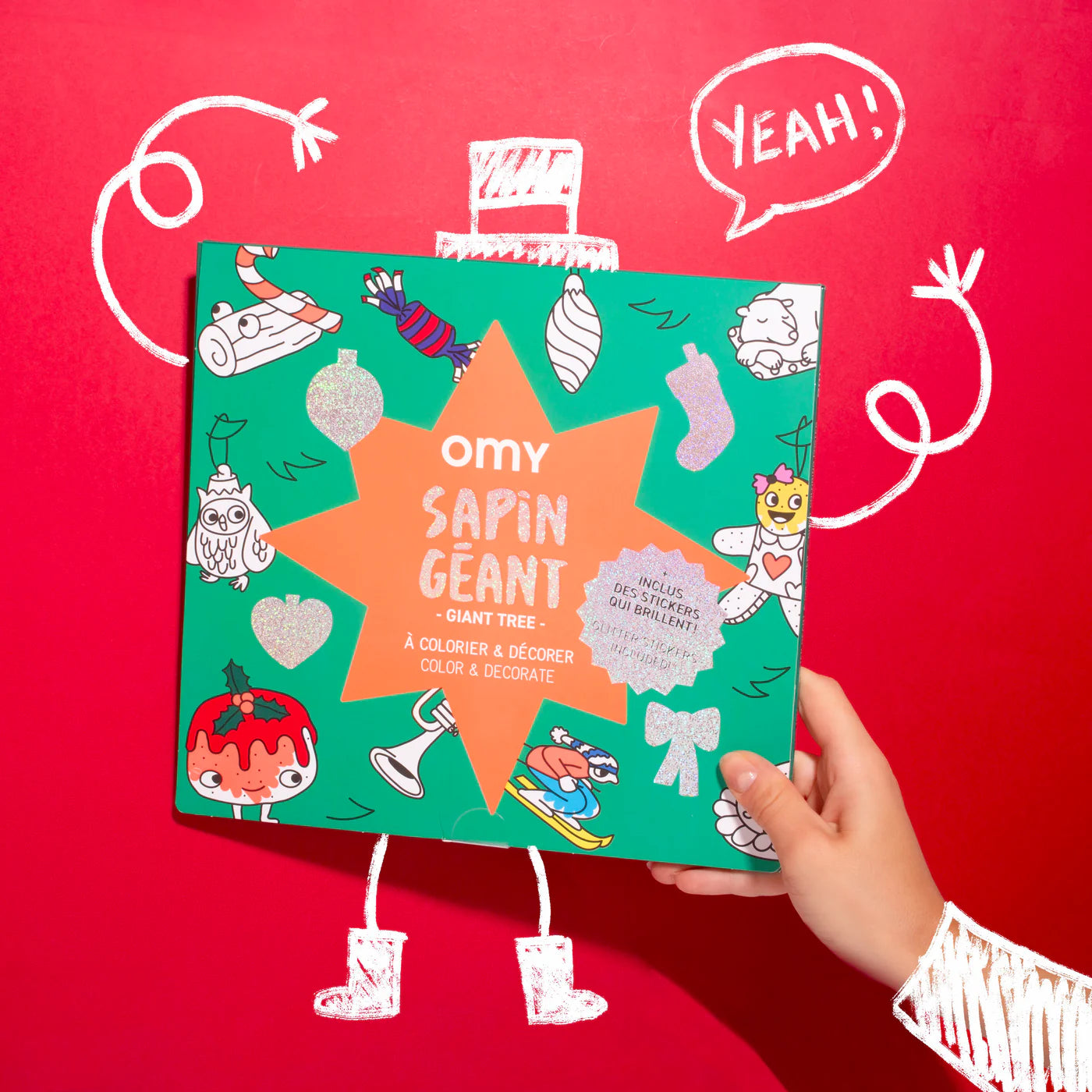 Christmas Tree - Póster Gigante con Stickers by Omy